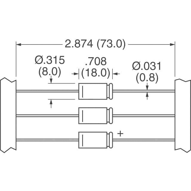 MAL211834471E3 Vishay Beyschlag/Draloric/BC Components  Condensadores electrolíticos de aluminio